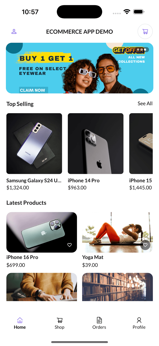 E-commerce App - Product Grid