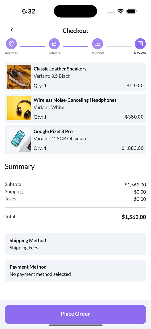 E-commerce App - Product Grid