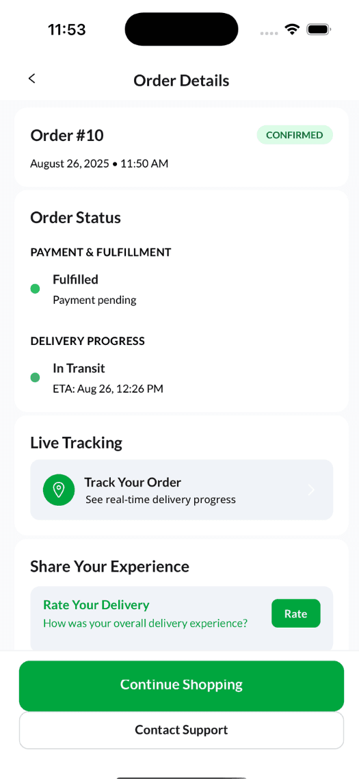 Grocery App - Screen